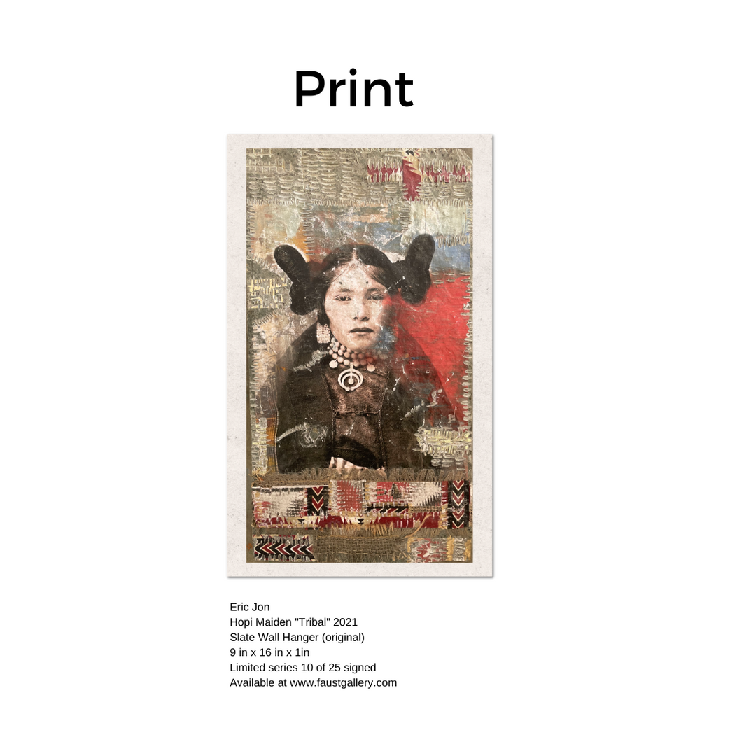 Artist print  of  Hopi Maiden 