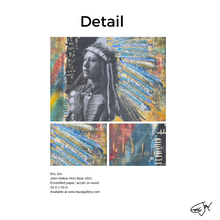 Load image into Gallery viewer, Original Framed John Hollow Horn Bear
